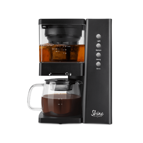 Rapid cold brew coffee & tea maker with vacuum extraction