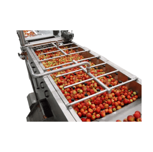 Apple, pear, and kiwi juice extraction line