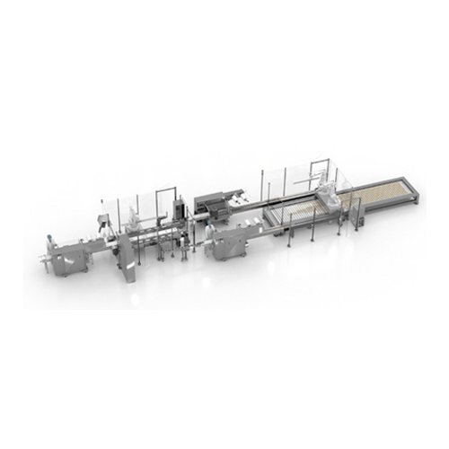 Automated line for baked goods packaging
