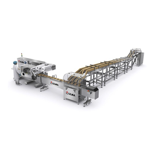 Automated feeding and packaging line for crackers