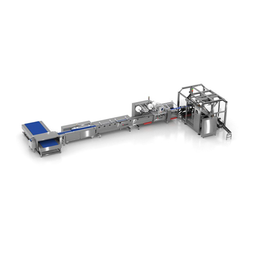 Automated packaging and case packing for snack bars