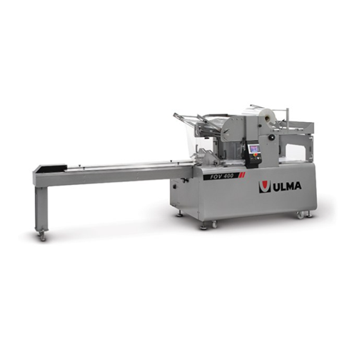 Flow pack wrapper for shrink and film wrapping