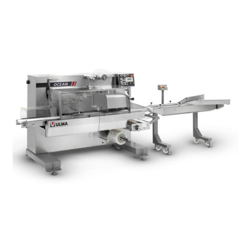 Flow pack wrapper for frozen fish products