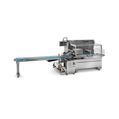 Horizontal flow wrapper for irregular products