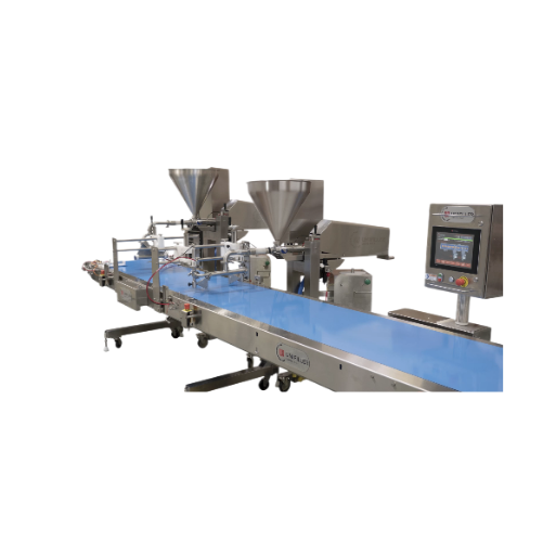 Automated cake icing line