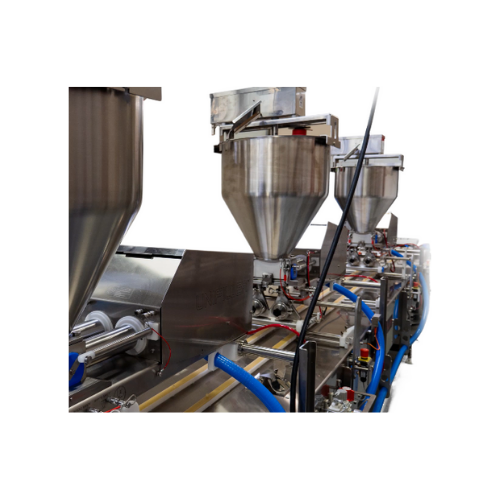 Automated sheet cake icing line for bakeries