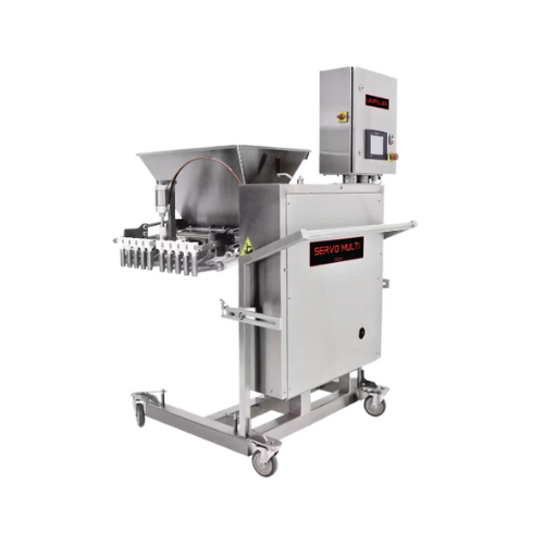 Servo multi piston depositor for bakery production