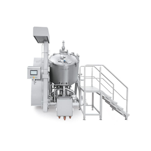 Multifunctional industrial mixer for processed cheese and sauces