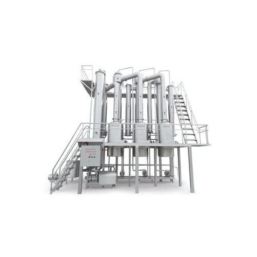 Falling film evaporator for food processing