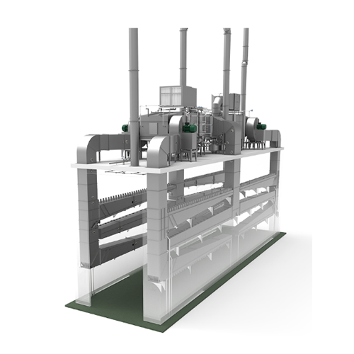 High-capacity industrial smoking and drying system