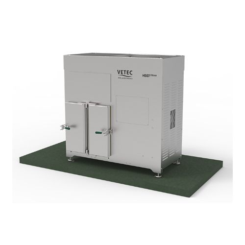 Steam smoke generator for hot smoking processes
