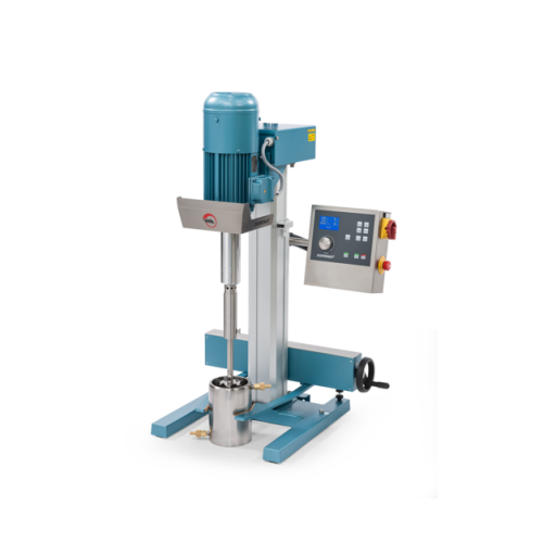 Dissolver for mixing and processing in lab and pilot plant