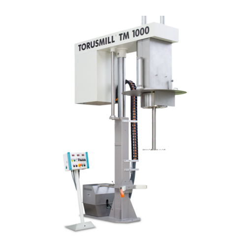 Basket mill with integrated dissolver for high viscosity products