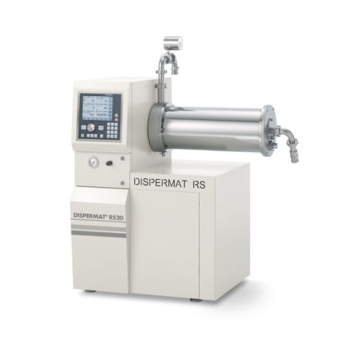 Horizontal bead mill for fine grinding in continuous process
