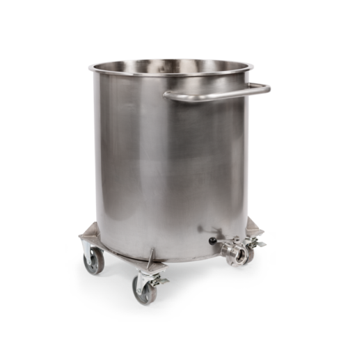 Industrial mixing dissolver for medium to large batches