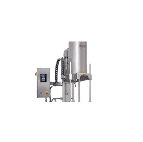 Adjustable industrial mixers for thick product blending