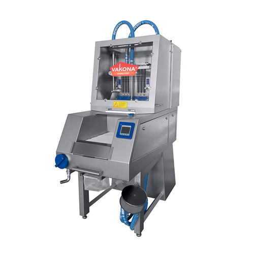 Automatic brine injector for meat processing
