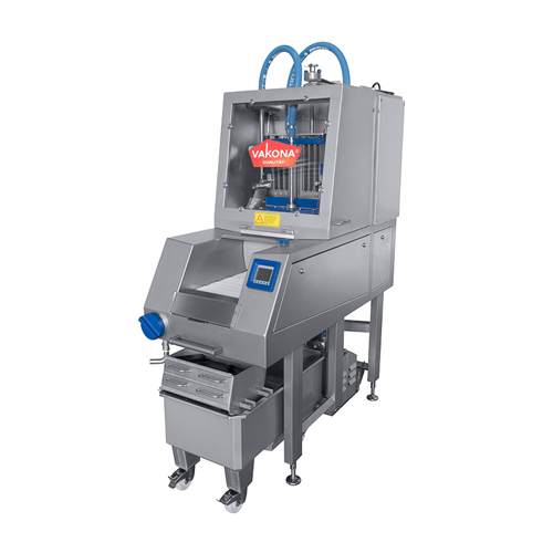 High-accuracy brine injector for meat processing