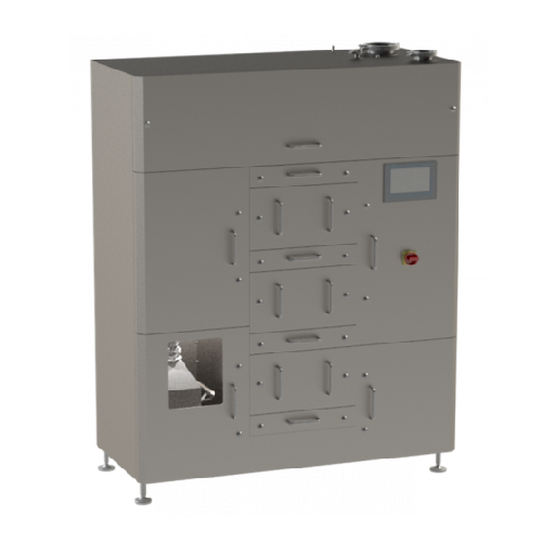 Compact dust extractors for cleanroom applications