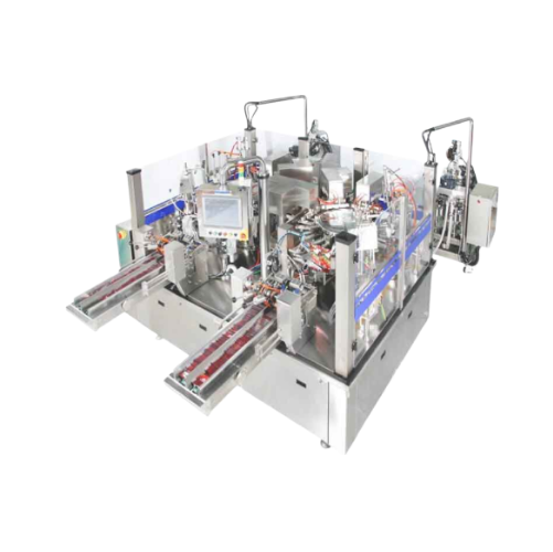 Automatic rotary premade pouch filler and sealer