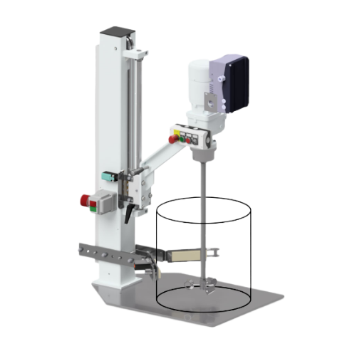 Laboratory stirrer for research and small-scale production