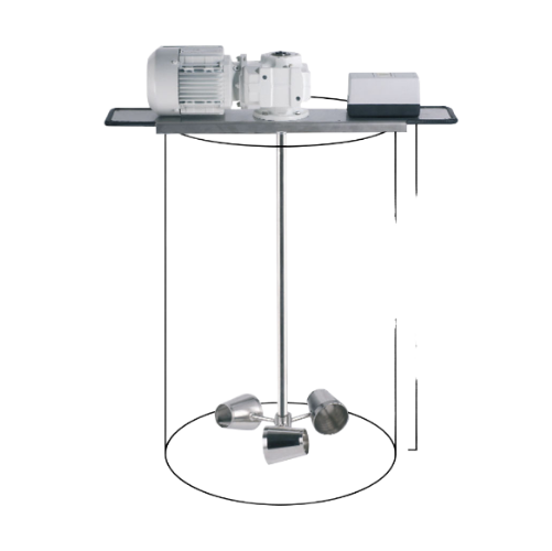 High-performance stirrer for open drums