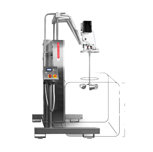 Industrial mixer for product-critical processes