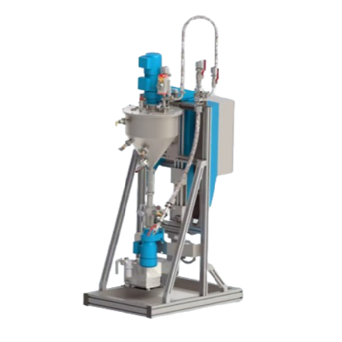 Consistent material supply system for industrial applications