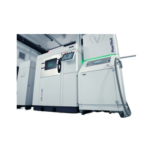 Metal powder recovery system after 3d printing