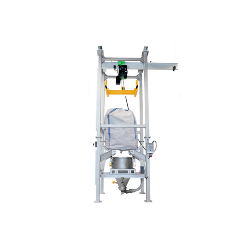 Big-bag unloading station for bulk materials