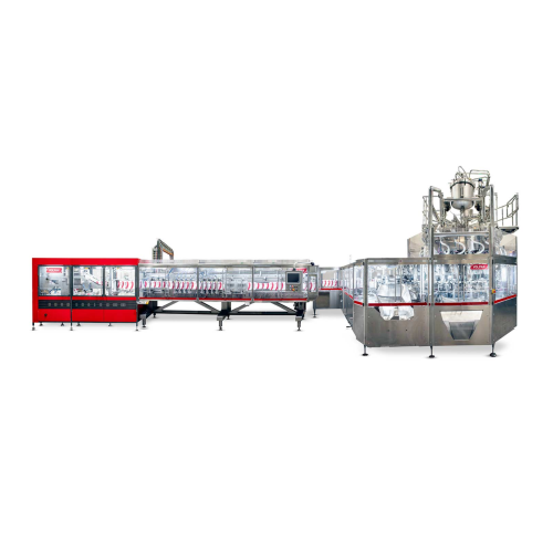 Continuous stand-up pouching solution for up to 1000ml