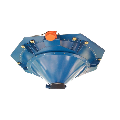 Vibratory outlet hopper for bulk solids discharge