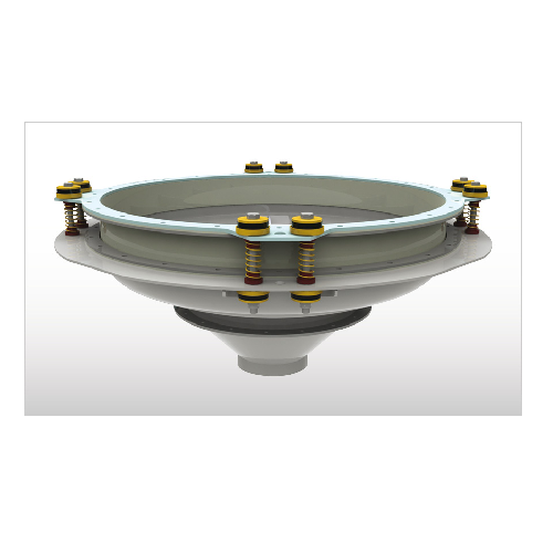 Industrial bin activator for smooth material flow