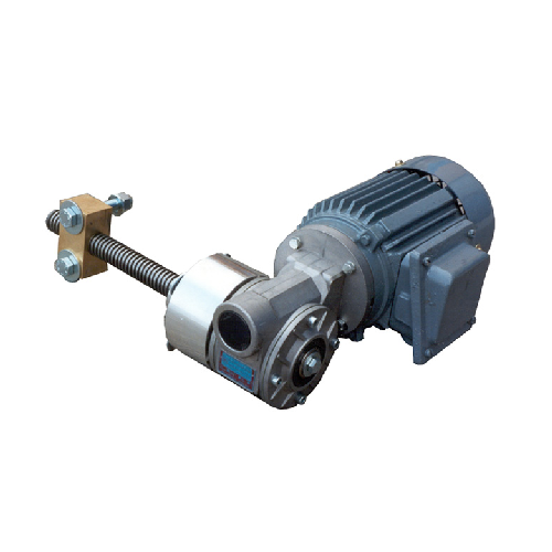 Electric gear motor actuators for slide valves