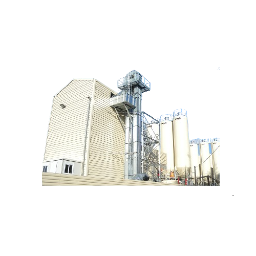 Heavy-duty vertical conveyor for aggregates and minerals