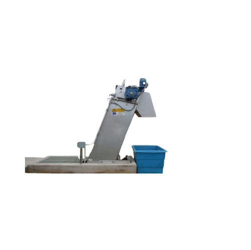Sub-vertical perforated screens for wastewater treatment