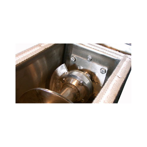 High-temperature screw conveyors for bulk solids