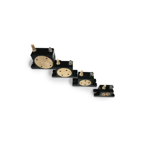 Rotary roller vibrators for concrete compacting and hopper emptying