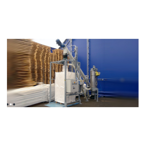 Dust-free bulk bag filling system