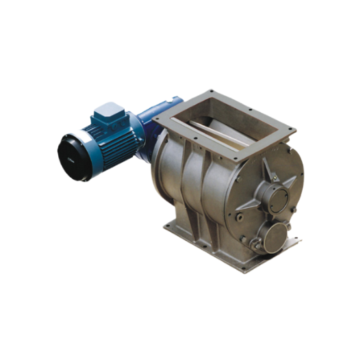 Drop-through rotary valve for precise powder and granule feeding