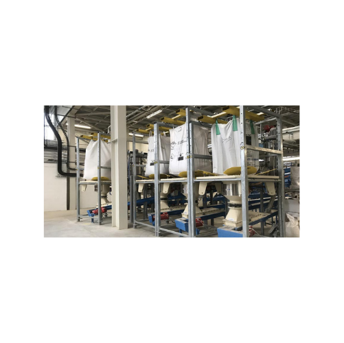 High flow rate Fibc dischargers for wastewater treatment