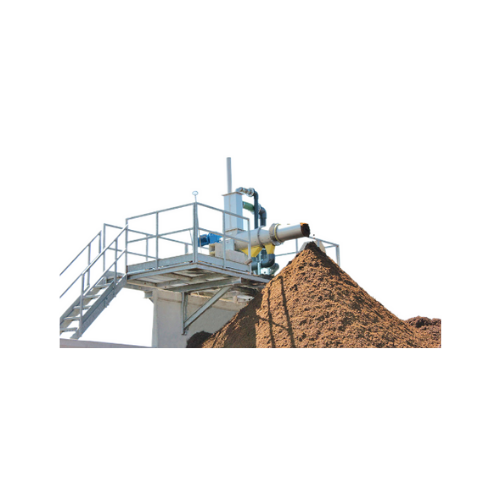 Horizontal screw press separator for biogas digestate treatment