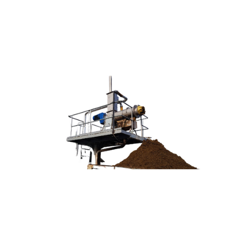 Cow manure screw press separator