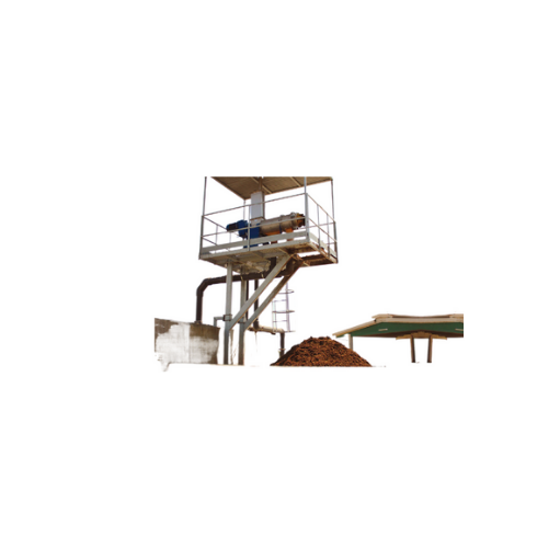Horizontal screw press separators for biogas plants