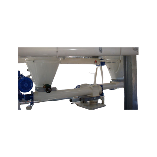 Single shaft screw feeders for consistent material feeding