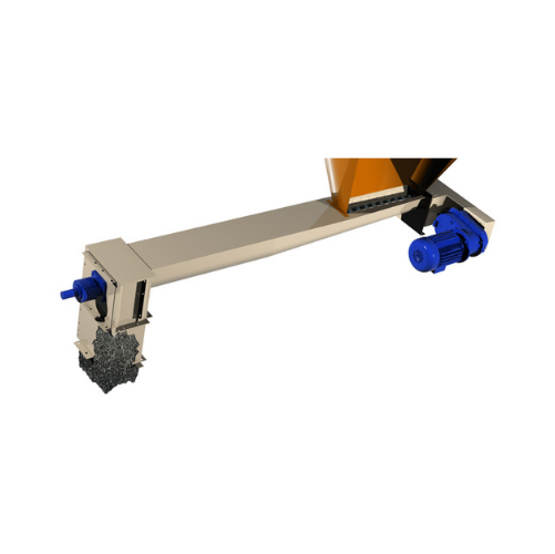 Tapered single shaft screw feeder for flour mills