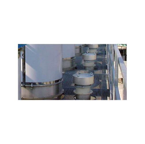 Spring-loaded pressure relief valves for silo overfill protection