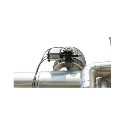 Fit-frame butterfly valves for dry bulk solids