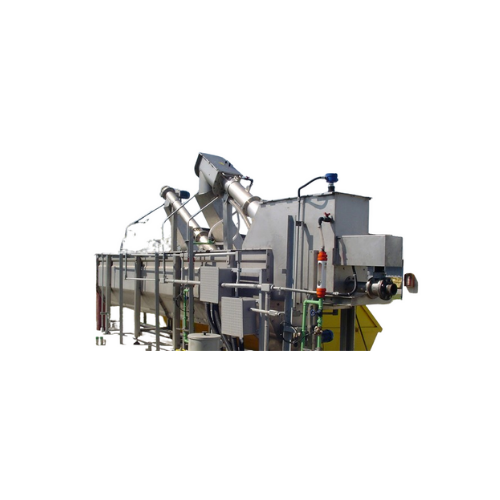 Combined septage receiving station for solid waste compaction