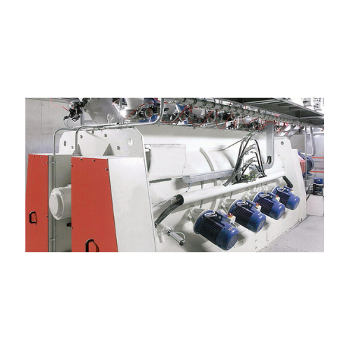 Batch-type single shaft mixers with bomb-bay discharge